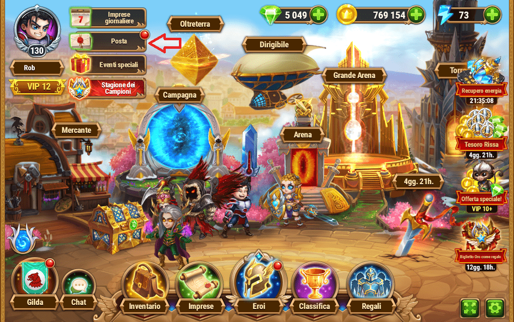 Immagine Pagina iniziale Hero Wars