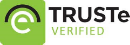 Logo certificato di sicurezza TRUSTe Verified